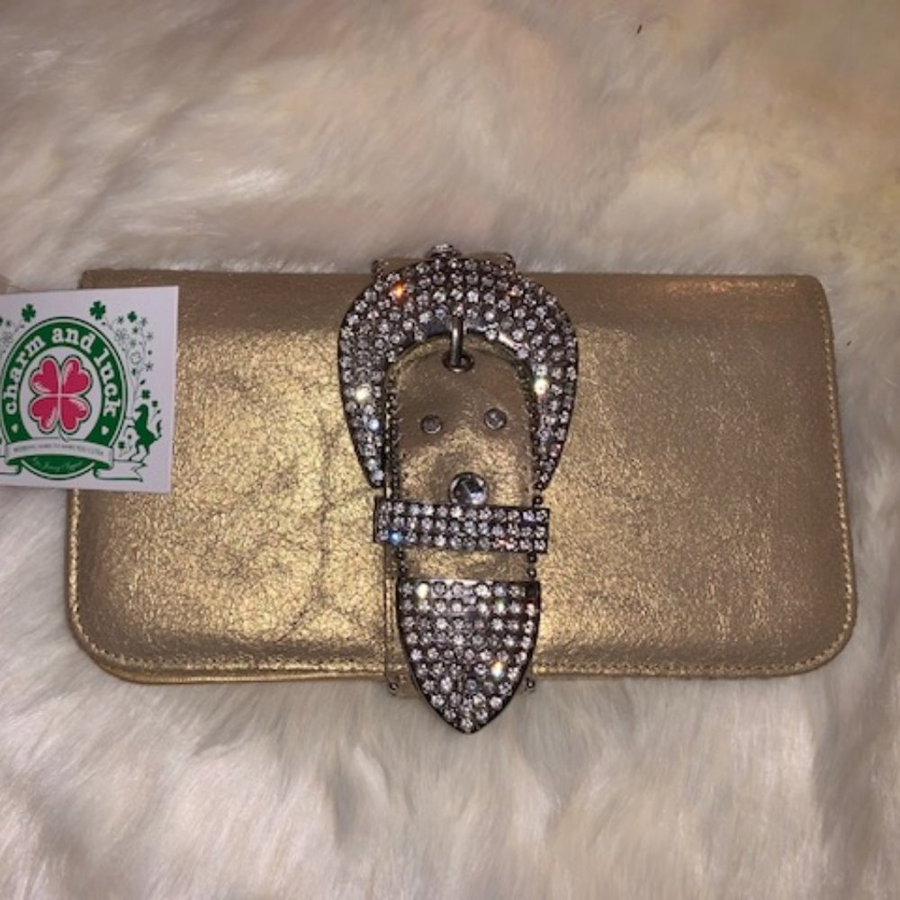 Charm & Luck Gold Wallet NWT